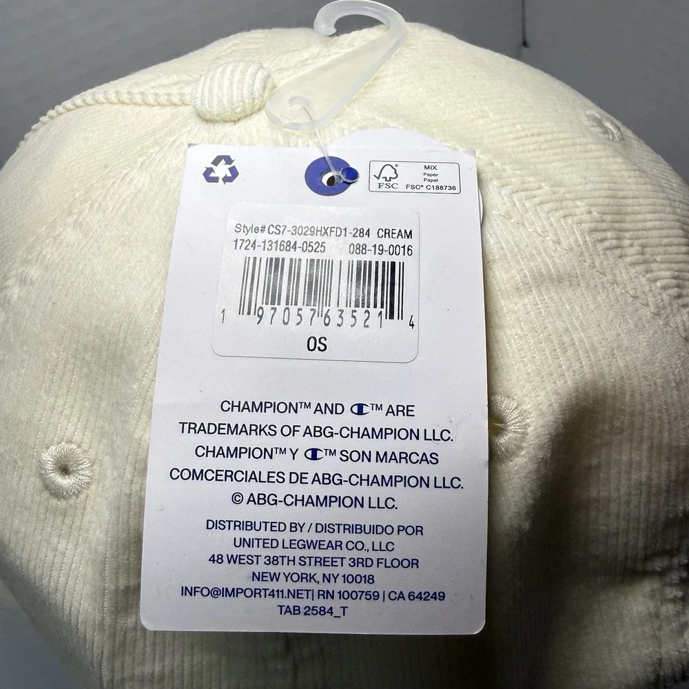Champion corduroy baseball